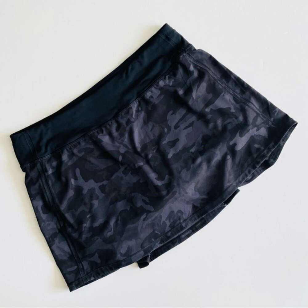 Lululemon SIZE 10 TALL Pace Rival MR midrise pleated skirt - Heritage Multi Camo - Picture 5 of 5